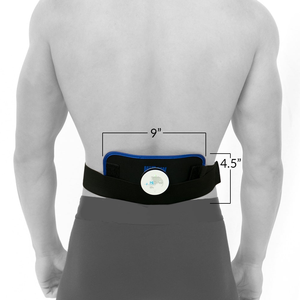 HiDow ACU Belt TENS Unit EMS Conductive Back Belt with Integrated Electrode  Pads (Device Not Included) | Relieves Pain, Sore Muscles in The Back and