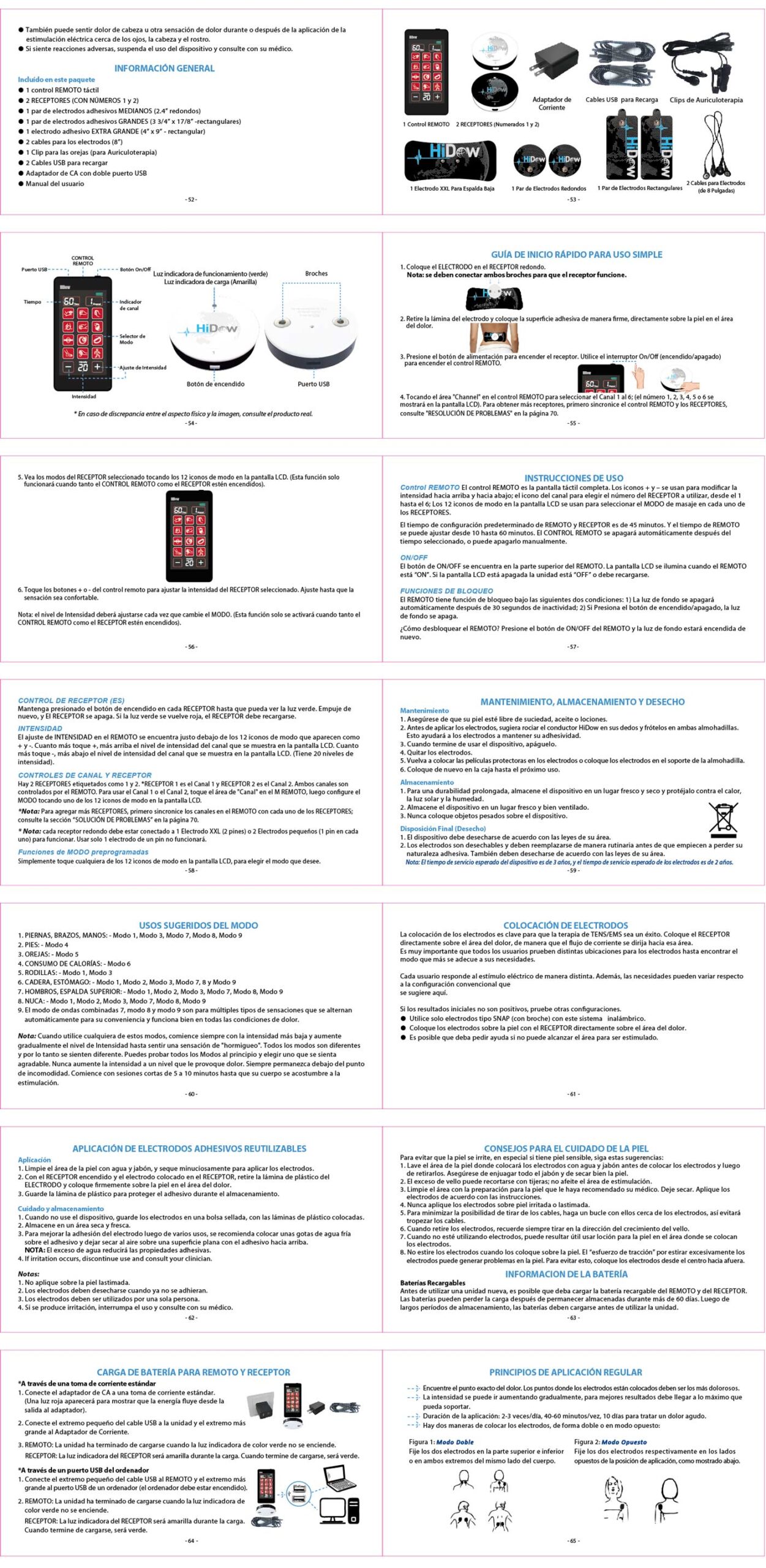 HiDow PRO TOUCH 6-12 User Manual