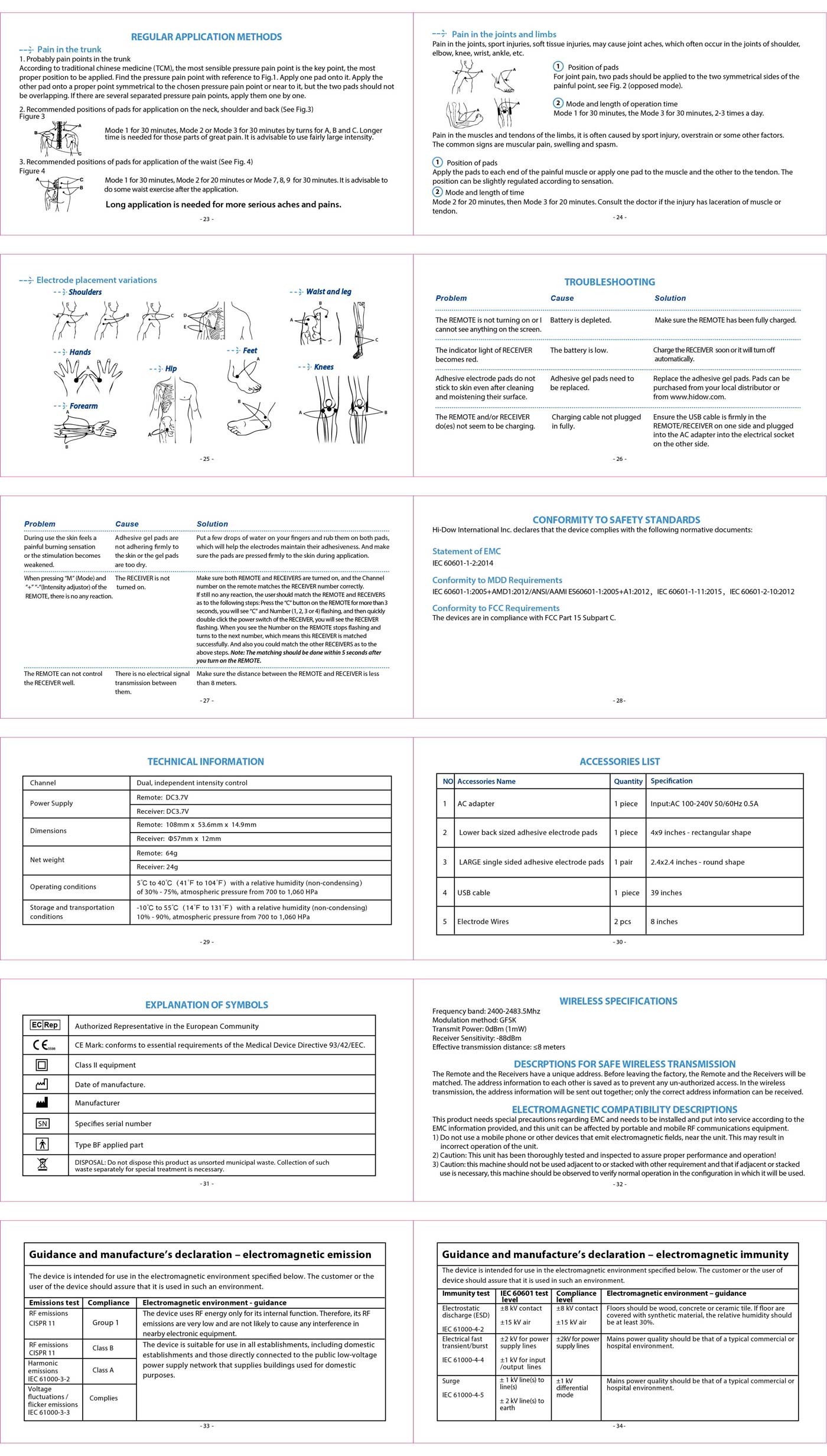 HiDow WIRELESS 49 User Manual