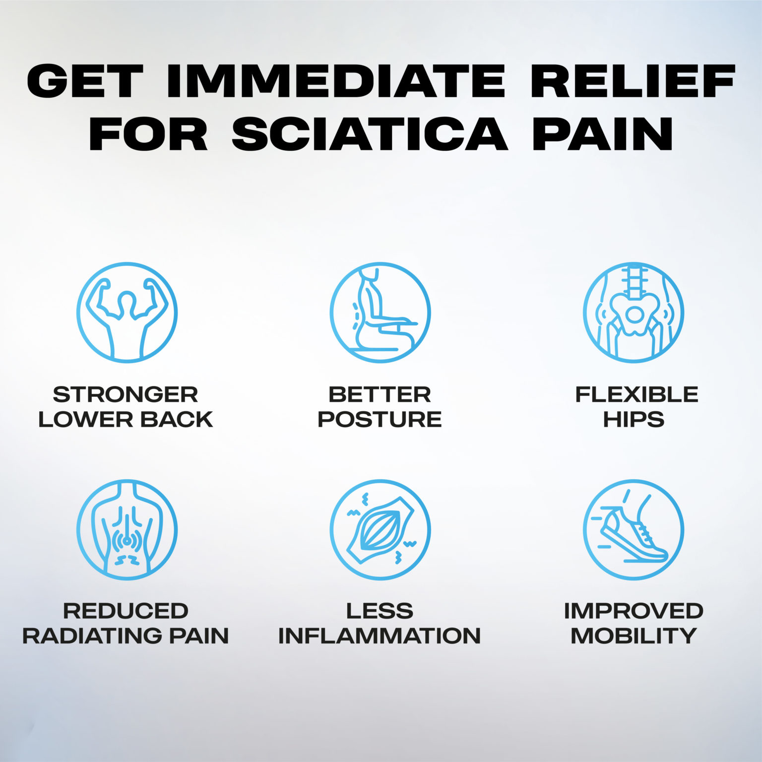 Sciatica Relief Bundle Infographic