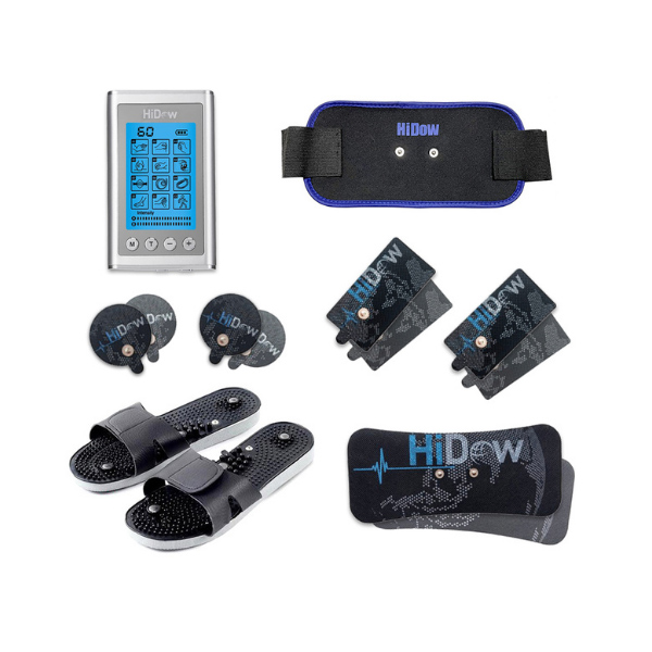 HiDow XPD Dual Channel TENS EMS Unit 12 Modes Muscle Stimulator Pain Relief  Therapy Electronic Pulse Massager for Sore Muscles in Your Shoulders, Back